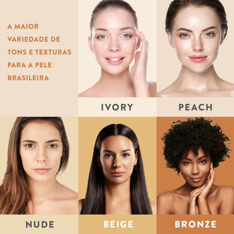 Refil Protetor Solar Pó Compacto com Ácido Hialurônico FPS 50